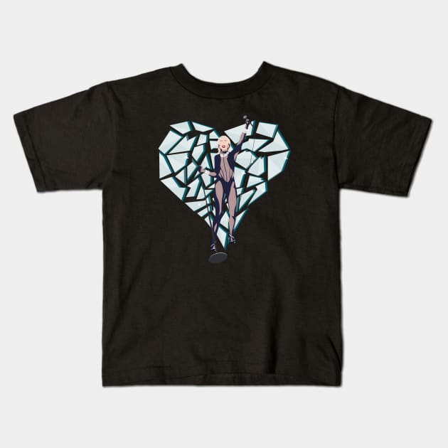 Heart of Glass Kids T-Shirt by ShayliKipnis